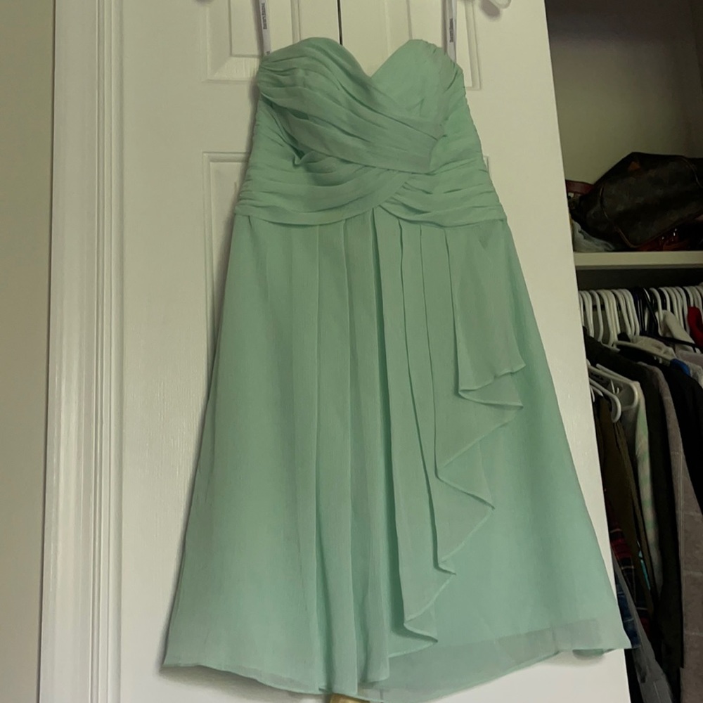 Size 6 Mint David’s Bridal Dress.